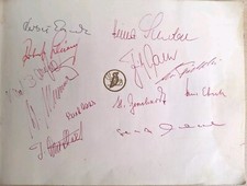 Fussball Weltmeisterschaft 1954 WM Vogelsang Sammelalbum komplett, mit Autogramm