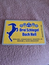 Drei Schlegel Bock  Scharpenseel-Brauerei AG Bochum und Recklinghausen seit 1854