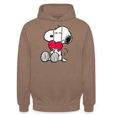Peanuts Snoopy Herz Love Liebe Valentinstag Geschenk Unisex Hoodie Gr. S-4XL