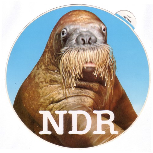 Großer ndr werbeaufkleber - großer,