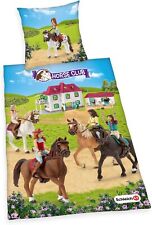 Schleich Horse Club Bettwäsche glatt Princess Hannah 100% Baumwolle 135 x 200 cm