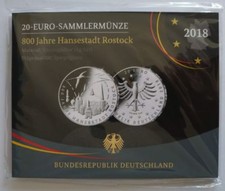 20 EUR Silbermünze Rostock