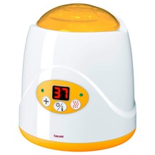 BEURER Flaschenwärmer mit Digitalanzeige, Digitaler Babykostwärmer, weiß gelb