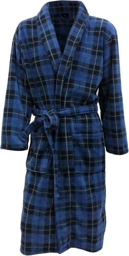 Thermo fleece morgenmantel - fleece, mit