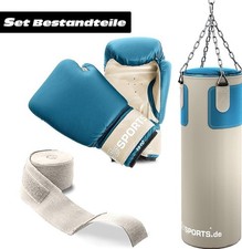 ScSPORTS Boxsack Set 25 kg Boxhandschuhe Boxbandagen 5 Punkt Aufhängung NEU OVP