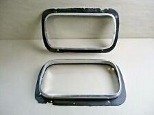 Opel Rekord B C Commodore A Chrom Scheinwerferring Lampenring Blende SET 