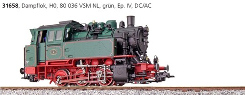 Esu 31658 br80 - esu, dampflok
