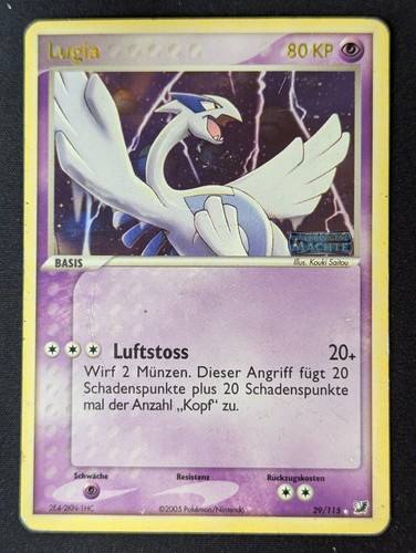 Pokemon lugia 115 rare - lugia, 29/115