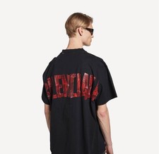 Balenciaga, schwarzes T-Shirt
