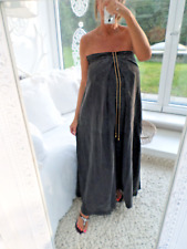 KLEID DIANE VON FÜRSTENBERG GR 8 GRAPHIT 100% SEIDE DESIGN TASCHEN