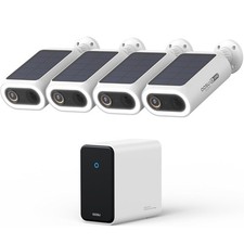 4K UHD KI Überwachungskamera Aussen Solar 4-Set 32GB Lokal