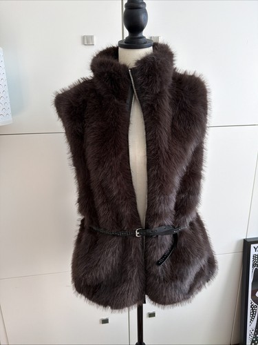 Braune fell weste braun m - braune,