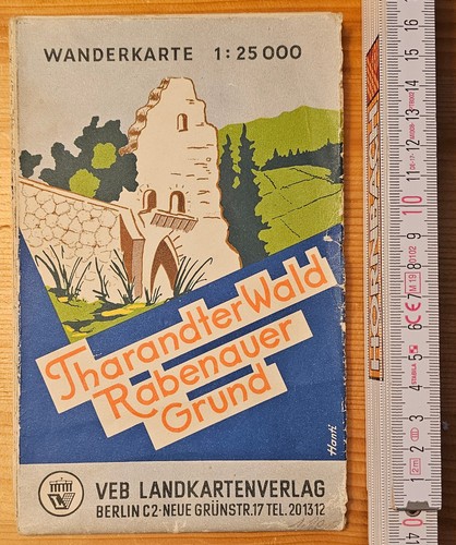Ddr wanderkarte tharandter - wanderkarte,