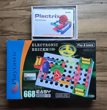 Playtastic Elektronic Bricks + Plectrix (2 Experimentierkästen Elektonik)