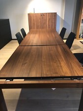 Team7  Magnum Auszugs-Tisch 200x100cm + 100cm Auszug , Nussbaum natur geölt