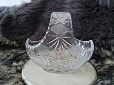 Glas Schale Korb Henkelschale