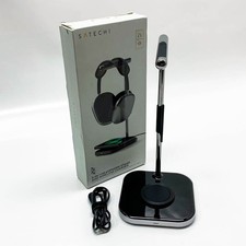 SATECHI 2-in-1-Kopfhörerständer mit kabellosem Ladegerät – USB-Typ-C-Ausgang