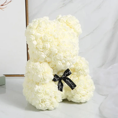 Künstlicher blumenbär - künstlicher,