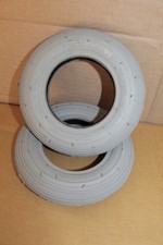 Rollstuhlreifen / Rillenprofil 7 x 1 3/4" - grau - C-179-6