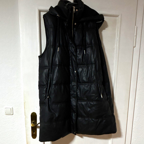 Zara damen steppweste lang mit - lang,