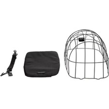 Fahrrad Tierkäfig mit Tasche Schwarz Tier Gitter Set  - New Looxs Clipper Basket