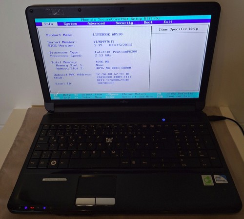 Fujitsu siemens lifebook ah530 - lifebook,