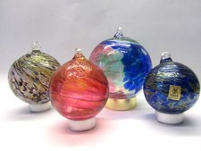 4 Glas Zierkugeln Fenster