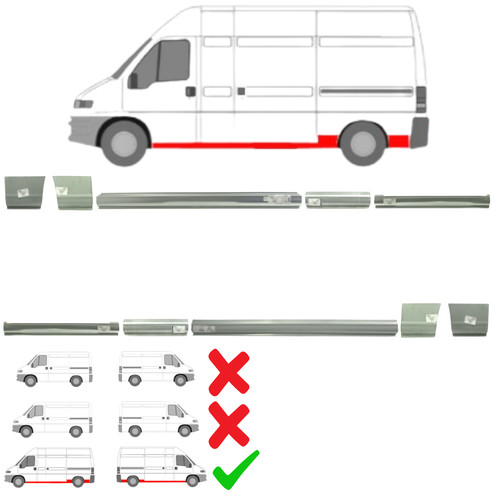 Reparaturblech set für - set, fiat