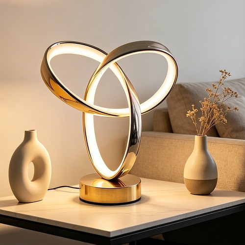 Led spiral tischlampe - led, moderne