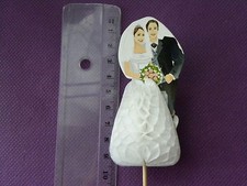 2 Tortenaufsatz Tortendeko Tortenfigur Hochzeit Brautpaar Deko/restposten/04