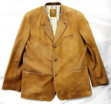 Meindl Trachten Luxus-Leder-Janker Fett-Hirschleder Braun Gr.58 XXXL