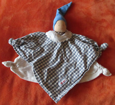 KÄTHE KRUSE Waldorf Wichtel Puppe Schmusetuch Schnuffeltuch blau kariert