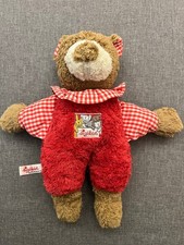 Kuscheltier  Schmusetier Sigikid Klecks ca. 27 Cm Frottee Bär Rot Kariert