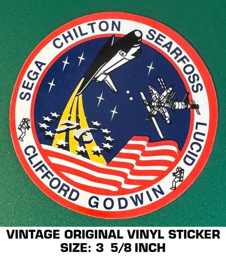 Nasa sts sticker decal sega - sticker,