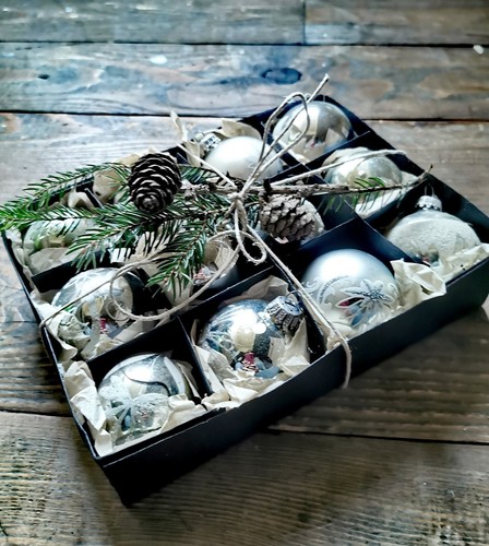 Konvolut alte christbaumkugeln - alte,