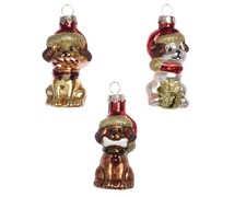 3 Christbaumschmuck Hunde 7cm
