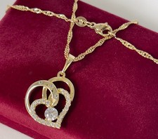 Luxus Halskette Herz Anhänger