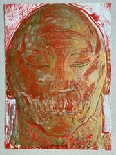 Julius Hüther (1881-1954) Bildnis Olaf Gulbransson. Format: 23x31 cm.