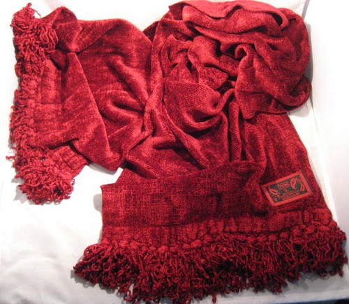 Chenille schal 150 cm - 30,