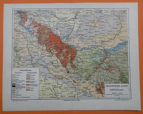 Thüringen geologische karte - thÜringen,