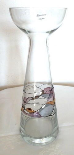 Vase gold bunt rubin - gold, mosaik