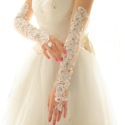 Damen spitze strass lange - damen,