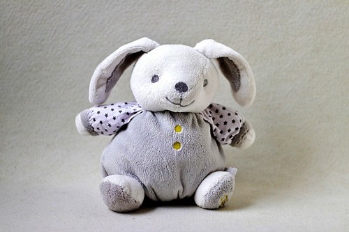 Obaibi hase rassel grau weiß - hase,