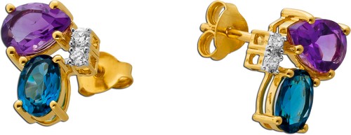 Diamant ohrstecker gold - ohrstecker, 585