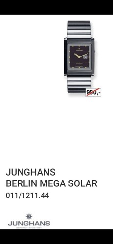 Funkuhr junghans mega solar - junghans,