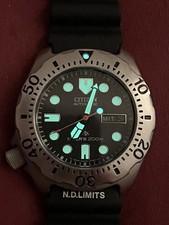 Citizen PRO MASTER DIVER 200m Titan NY 0054 selten mit neuem Armband 8Sekunden/T