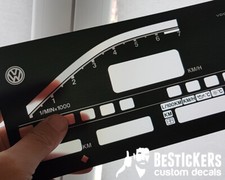 Komplett Facelift Digifiz 7000 RPM 8v g60 Digitaltacho Golf Rallye Cover Foil