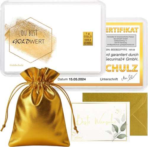 Gramm goldbarren gold - 1g,