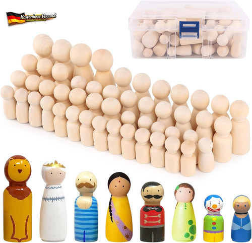 Holzfiguren zum bemalen set - zum, 50