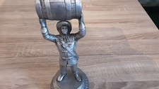 Werbefigur Wickühler Bier"Musketier/Tischfeuerzeug Zinn 60/70 Jahre